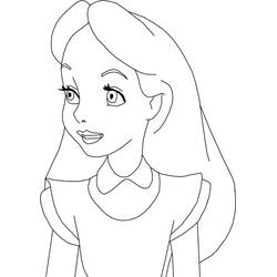 Alice in Wonderland (Animation Movies) coloring page #202791 to print and color