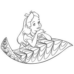 Alice in Wonderland (Animation Movies) coloring page #202797 to print and color