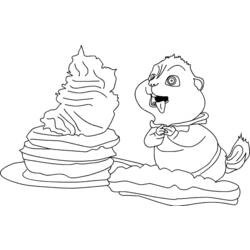 Coloring page: Alvin and the Chipmunks (Animation Movies) #128249 - Free Printable Coloring Pages