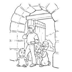 Coloring page: Alvin and the Chipmunks (Animation Movies) #128262 - Free Printable Coloring Pages