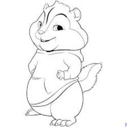 Coloring page: Alvin and the Chipmunks (Animation Movies) #128267 - Free Printable Coloring Pages