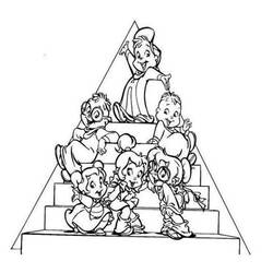 Coloring page: Alvin and the Chipmunks (Animation Movies) #128270 - Free Printable Coloring Pages