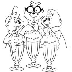 Coloring page: Alvin and the Chipmunks (Animation Movies) #128284 - Free Printable Coloring Pages