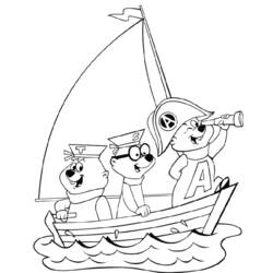 Coloring page: Alvin and the Chipmunks (Animation Movies) #128289 - Free Printable Coloring Pages