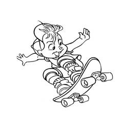 Coloring page: Alvin and the Chipmunks (Animation Movies) #128317 - Free Printable Coloring Pages