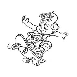Coloring page: Alvin and the Chipmunks (Animation Movies) #128324 - Free Printable Coloring Pages