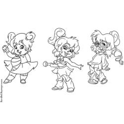 Coloring page: Alvin and the Chipmunks (Animation Movies) #128328 - Free Printable Coloring Pages