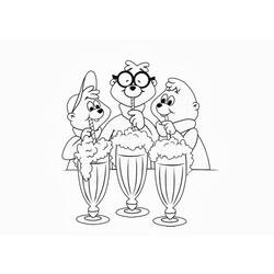 Coloring page: Alvin and the Chipmunks (Animation Movies) #128335 - Free Printable Coloring Pages
