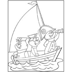 Coloring page: Alvin and the Chipmunks (Animation Movies) #128344 - Free Printable Coloring Pages