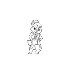 Coloring page: Alvin and the Chipmunks (Animation Movies) #128350 - Free Printable Coloring Pages