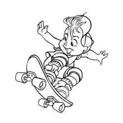 Coloring page: Alvin and the Chipmunks (Animation Movies) #128351 - Free Printable Coloring Pages