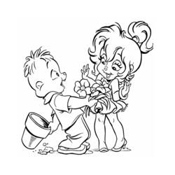 Coloring page: Alvin and the Chipmunks (Animation Movies) #128362 - Free Printable Coloring Pages