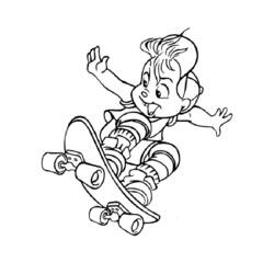 Coloring page: Alvin and the Chipmunks (Animation Movies) #128397 - Free Printable Coloring Pages