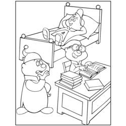 Coloring page: Alvin and the Chipmunks (Animation Movies) #128400 - Free Printable Coloring Pages