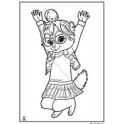 Coloring page: Alvin and the Chipmunks (Animation Movies) #128410 - Free Printable Coloring Pages
