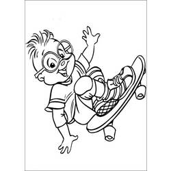 Coloring page: Alvin and the Chipmunks (Animation Movies) #128466 - Free Printable Coloring Pages