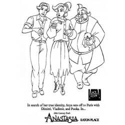 Coloring page: Anastasia (Animation Movies) #32785 - Free Printable Coloring Pages