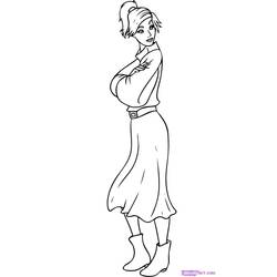 Coloring page: Anastasia (Animation Movies) #32868 - Printable coloring pages