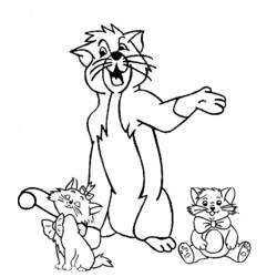 Coloring page: Aristocats (Animation Movies) #26863 - Free Printable Coloring Pages