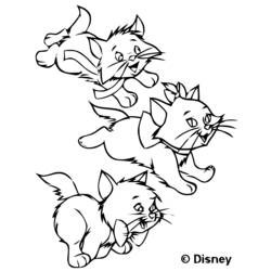 Coloring page: Aristocats (Animation Movies) #26897 - Printable coloring pages
