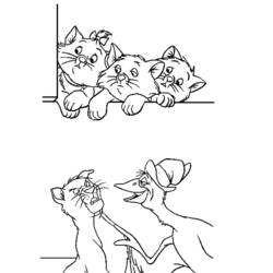 Coloring page: Aristocats (Animation Movies) #26931 - Free Printable Coloring Pages