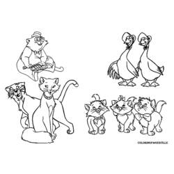 Coloring page: Aristocats (Animation Movies) #26991 - Free Printable Coloring Pages