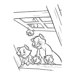 Coloring page: Aristocats (Animation Movies) #27038 - Free Printable Coloring Pages