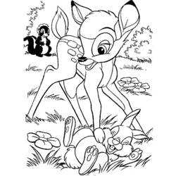 Coloring page: Bambi (Animation Movies) #128509 - Printable coloring pages