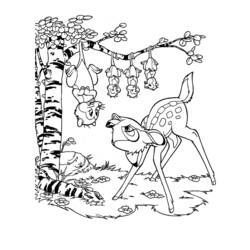 Coloring page: Bambi (Animation Movies) #128522 - Free Printable Coloring Pages