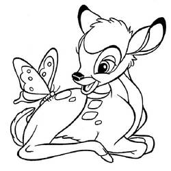 Coloring page: Bambi (Animation Movies) #128559 - Printable coloring pages