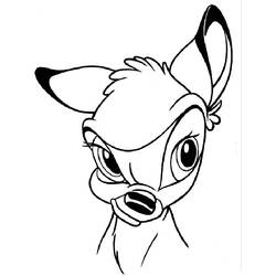 Coloring page: Bambi (Animation Movies) #128561 - Printable coloring pages