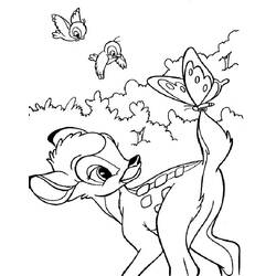 Coloring page: Bambi (Animation Movies) #128599 - Free Printable Coloring Pages