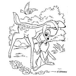 Coloring page: Bambi (Animation Movies) #128602 - Free Printable Coloring Pages
