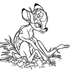 Coloring page: Bambi (Animation Movies) #128603 - Free Printable Coloring Pages