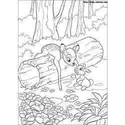 Coloring page: Bambi (Animation Movies) #128621 - Free Printable Coloring Pages