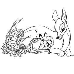 Coloring page: Bambi (Animation Movies) #128628 - Printable coloring pages