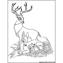 Coloring page: Bambi (Animation Movies) #128638 - Printable coloring pages