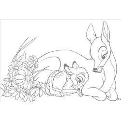 Coloring page: Bambi (Animation Movies) #128655 - Printable coloring pages