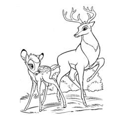 Coloring page: Bambi (Animation Movies) #128670 - Free Printable Coloring Pages