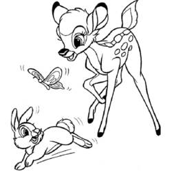 Coloring page: Bambi (Animation Movies) #128685 - Printable coloring pages