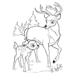 Coloring page: Bambi (Animation Movies) #128686 - Free Printable Coloring Pages