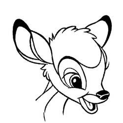 Coloring page: Bambi (Animation Movies) #128690 - Printable coloring pages