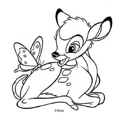 Coloring page: Bambi (Animation Movies) #128694 - Printable coloring pages