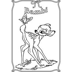 Coloring page: Bambi (Animation Movies) #128698 - Printable coloring pages