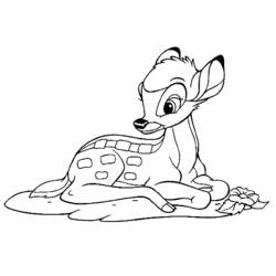 Coloring page: Bambi (Animation Movies) #128701 - Printable coloring pages