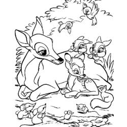 Coloring page: Bambi (Animation Movies) #128711 - Printable coloring pages