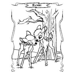 Coloring page: Bambi (Animation Movies) #128715 - Free Printable Coloring Pages