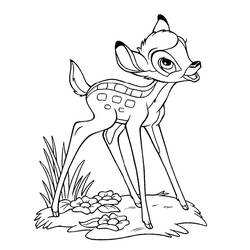 Coloring page: Bambi (Animation Movies) #128748 - Free Printable Coloring Pages