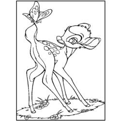 Coloring page: Bambi (Animation Movies) #128753 - Free Printable Coloring Pages