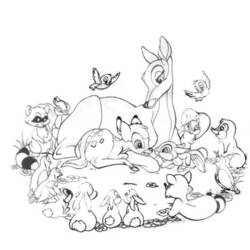 Coloring page: Bambi (Animation Movies) #128761 - Free Printable Coloring Pages